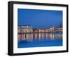 Russia, St;Petersburg; the Partly Frozen Neva River in Winter, with the Winter Palace-Ken Sciclina-Framed Photographic Print