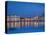 Russia, St;Petersburg; the Partly Frozen Neva River in Winter, with the Winter Palace-Ken Sciclina-Stretched Canvas