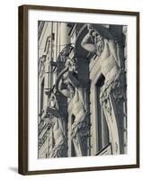 Russia, St. Petersburg, Vosstaniya, Beloselsky-Belozersky Palace Building Sculptures-Walter Bibikow-Framed Photographic Print