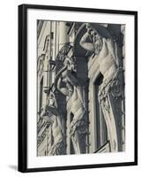 Russia, St. Petersburg, Vosstaniya, Beloselsky-Belozersky Palace Building Sculptures-Walter Bibikow-Framed Photographic Print