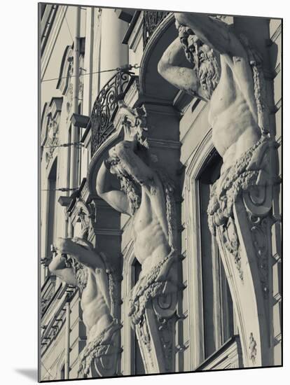 Russia, St. Petersburg, Vosstaniya, Beloselsky-Belozersky Palace Building Sculptures-Walter Bibikow-Mounted Photographic Print