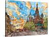 Russia Temple I-Melissa Wang-Stretched Canvas