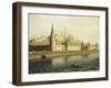 Russia, View of Kremlin from Bolshoy Kamenny Bridge, 1818-Nikolaus Schiel-Framed Giclee Print