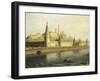 Russia, View of Kremlin from Bolshoy Kamenny Bridge, 1818-Nikolaus Schiel-Framed Giclee Print