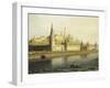 Russia, View of Kremlin from Bolshoy Kamenny Bridge, 1818-Nikolaus Schiel-Framed Giclee Print