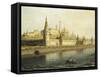 Russia, View of Kremlin from Bolshoy Kamenny Bridge, 1818-Nikolaus Schiel-Framed Stretched Canvas