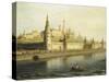 Russia, View of Kremlin from Bolshoy Kamenny Bridge, 1818-Nikolaus Schiel-Stretched Canvas