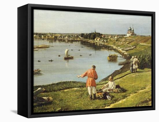 Russia, View of Ladoga Lake, 1833, Detail-Pharamond Blanchard-Framed Stretched Canvas