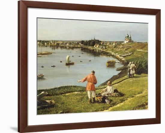 Russia, View of Ladoga Lake, 1833, Detail-Pharamond Blanchard-Framed Giclee Print