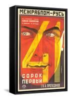 Russian 41st Film Poster-null-Framed Stretched Canvas