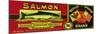 Russian American Salmon Can Label - Karluk, AK-Lantern Press-Mounted Art Print