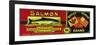Russian American Salmon Can Label - Karluk, AK-Lantern Press-Framed Premium Giclee Print