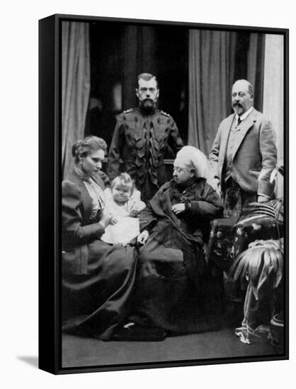 Russian and British Royal Families at Balmoral, Scotland, 29th September 1896-W&d Downey-Framed Stretched Canvas