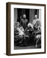 Russian and British Royal Families at Balmoral, Scotland, 29th September 1896-W&d Downey-Framed Giclee Print