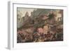 Russian Army Crossing the Devil's Bridge in 1799, 1804-Robert Carr Porter-Framed Giclee Print