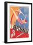 Russian Athletes Film Poster-null-Framed Premium Giclee Print