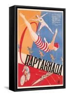 Russian Athletes Film Poster-null-Framed Stretched Canvas