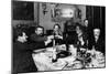 Russian Author Alexander Kuprin with Friends in Paris, 1930s-null-Mounted Giclee Print