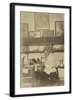 Russian Author Leo Tolstoy at Work, 1890s-Sophia Tolstaya-Framed Giclee Print