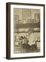 Russian Author Leo Tolstoy at Work, 1890s-Sophia Tolstaya-Framed Giclee Print