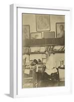 Russian Author Leo Tolstoy at Work, 1890s-Sophia Tolstaya-Framed Giclee Print