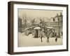 Russian Author Leo Tolstoy on Horseback, Moscow, Russia, 1900s-Sophia Tolstaya-Framed Giclee Print