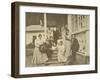Russian Author Leo Tolstoy with Family on His Wife's Birthday, Russia, 1900s-Sophia Tolstaya-Framed Giclee Print