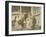 Russian Author Leo Tolstoy with Family on His Wife's Birthday, Russia, 1900s-Sophia Tolstaya-Framed Giclee Print