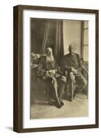 Russian Author Leo Tolstoy with His Son Leo, Russia, 1899-Sophia Tolstaya-Framed Giclee Print