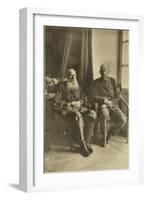 Russian Author Leo Tolstoy with His Son Leo, Russia, 1899-Sophia Tolstaya-Framed Giclee Print