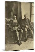 Russian Author Leo Tolstoy with His Son Leo, Russia, 1899-Sophia Tolstaya-Mounted Giclee Print