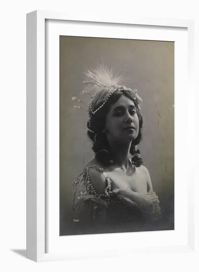 Russian Ballerina Tamara Karsavina, 1912-null-Framed Giclee Print