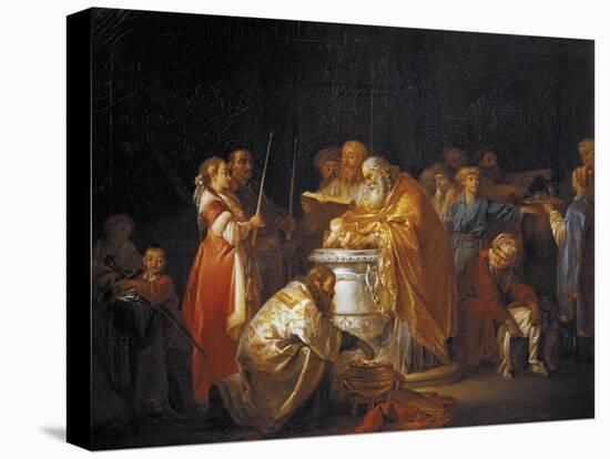 Russian Baptism, 1765-Jean-Baptiste Le Prince-Stretched Canvas