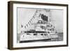 Russian Battleship 'Retvisan, Russo-Japanese War, 1904-5-null-Framed Giclee Print