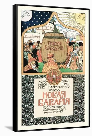 Russian Beer Advertisement-Ivan Bilibin-Framed Stretched Canvas