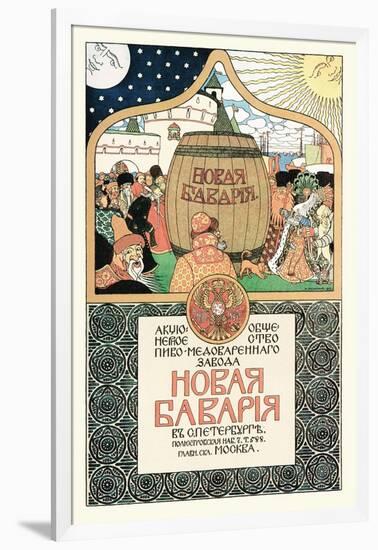 Russian Beer Advertisement-Ivan Bilibin-Framed Art Print