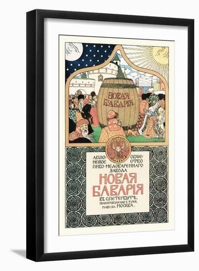 Russian Beer Advertisement-Ivan Bilibin-Framed Art Print