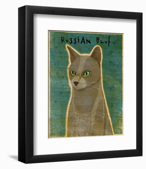 Russian Blue-John W^ Golden-Framed Art Print