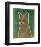 Russian Blue-John W^ Golden-Framed Art Print