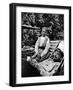 Russian Bolshevik Leader Vladimir Lenin and Nadezhda Krupskaya, Gorki, USSR, 1922-null-Framed Giclee Print