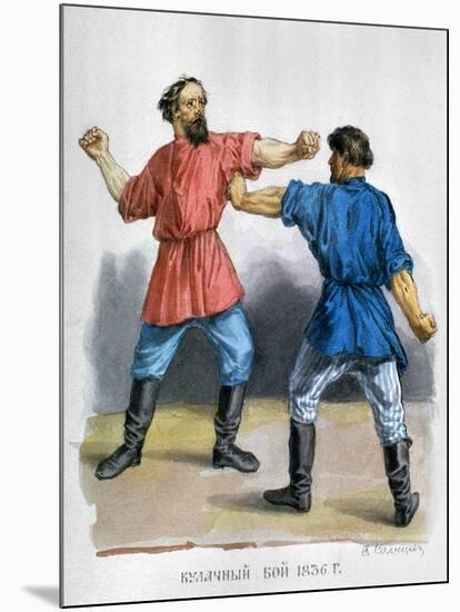Russian Boxers, c1836-Fedor Solntsev-Mounted Giclee Print