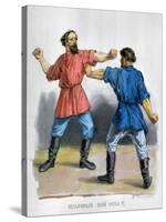 Russian Boxers, c1836-Fedor Solntsev-Stretched Canvas