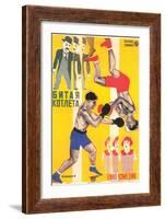 Russian Boxing Film Poster-null-Framed Art Print