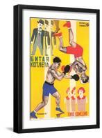 Russian Boxing Film Poster-null-Framed Art Print