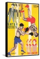 Russian Boxing Film Poster-null-Framed Stretched Canvas