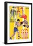 Russian Boxing Film Poster-null-Framed Premium Giclee Print