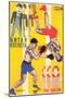 Russian Boxing Film Poster-null-Mounted Premium Giclee Print