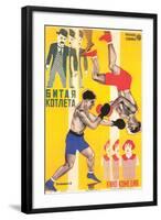 Russian Boxing Film Poster-null-Framed Art Print