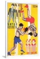 Russian Boxing Film Poster-null-Framed Art Print