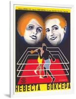 Russian Boxing Film Poster-null-Framed Art Print